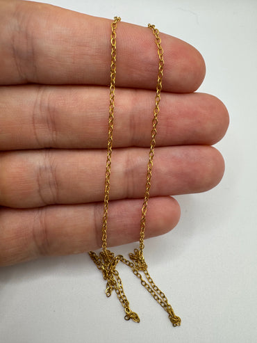 9ct gold chain 8 (16”)