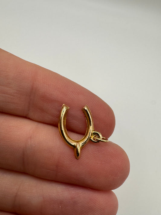 9ct gold horseshoe charm