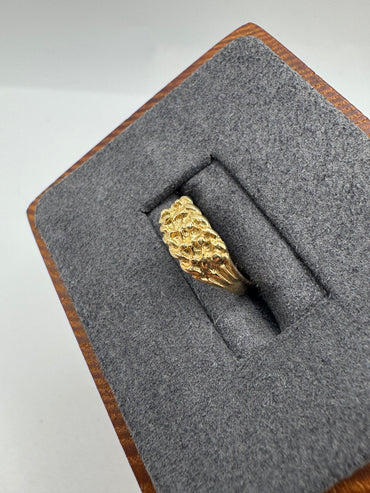 9ct gold keepers ring