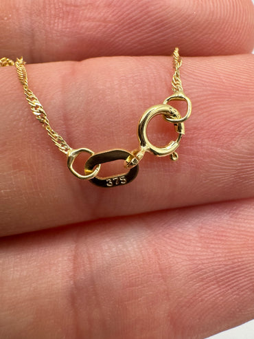 9ct gold Singapore chain 31 20”