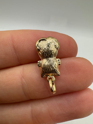 9ct gold cat charm