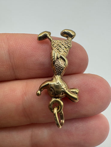 9ct gold character charm