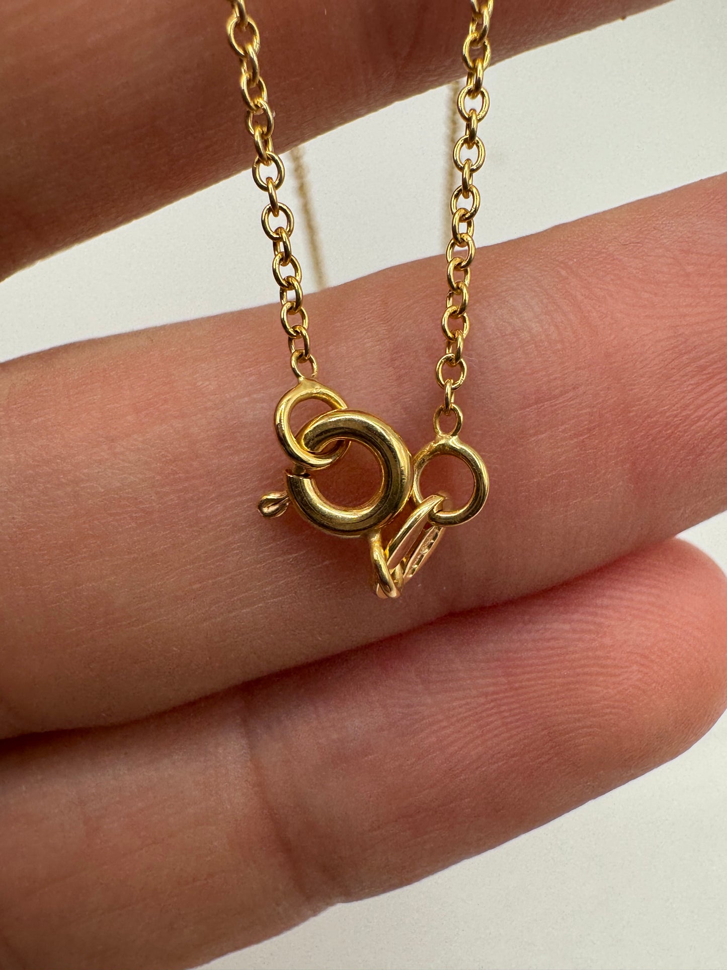 9ct gold trace chain 53 18”