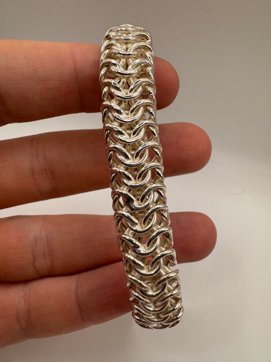 Silver flexi-link bracelet