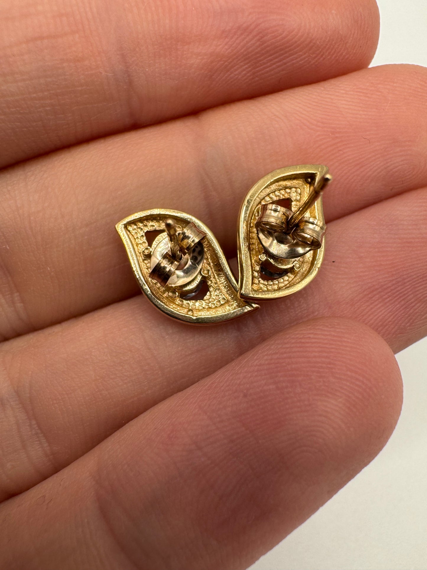 9ct gold topaz earrings