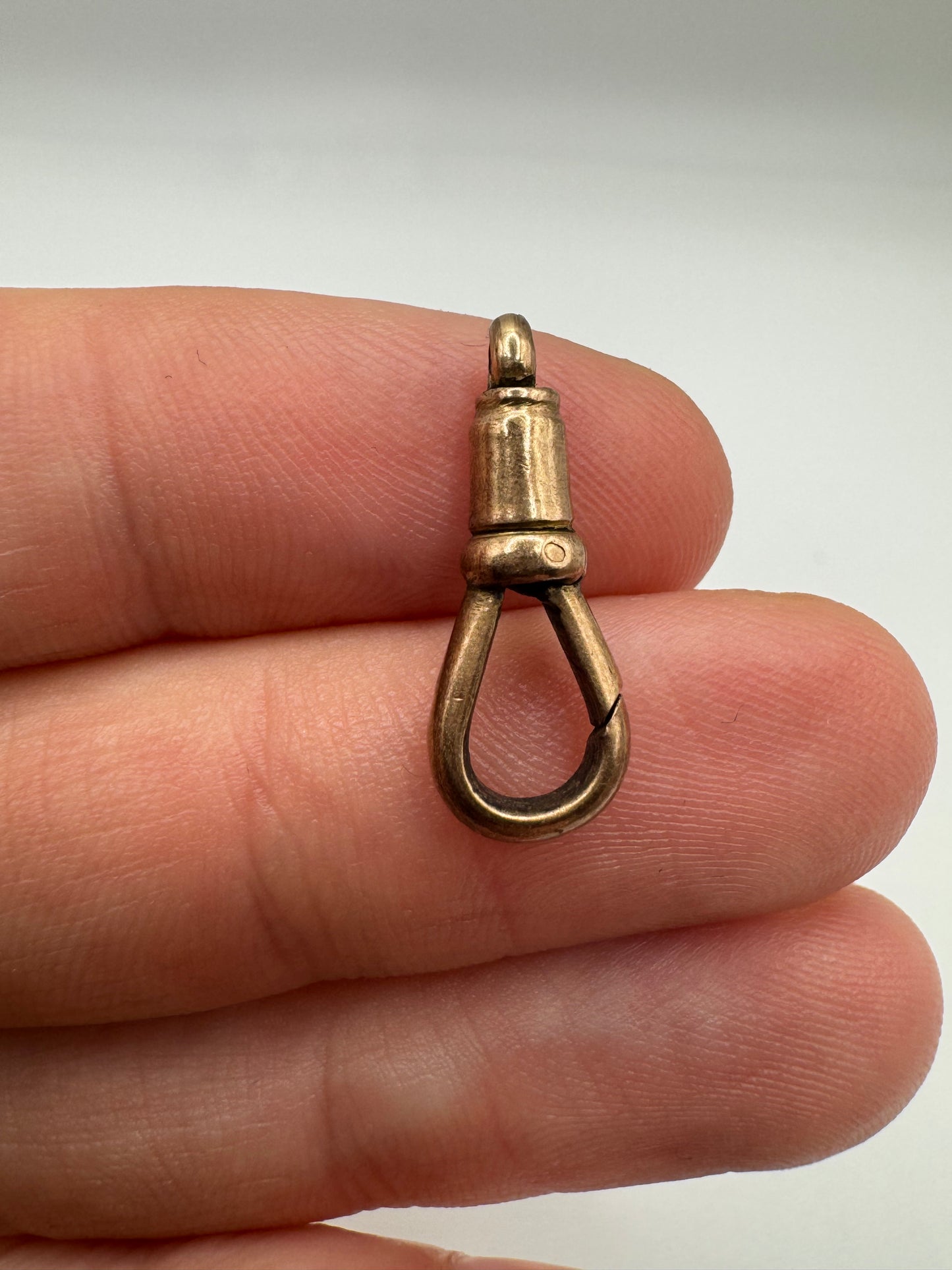 9ct rose gold dog clip 7