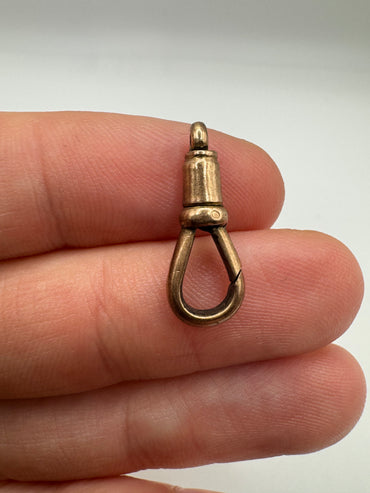 9ct rose gold dog clip 7