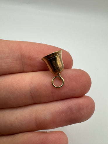 9ct gold bell charm