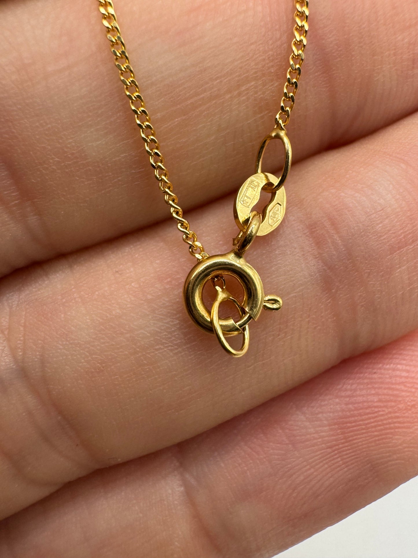 9ct gold chain 77 17”