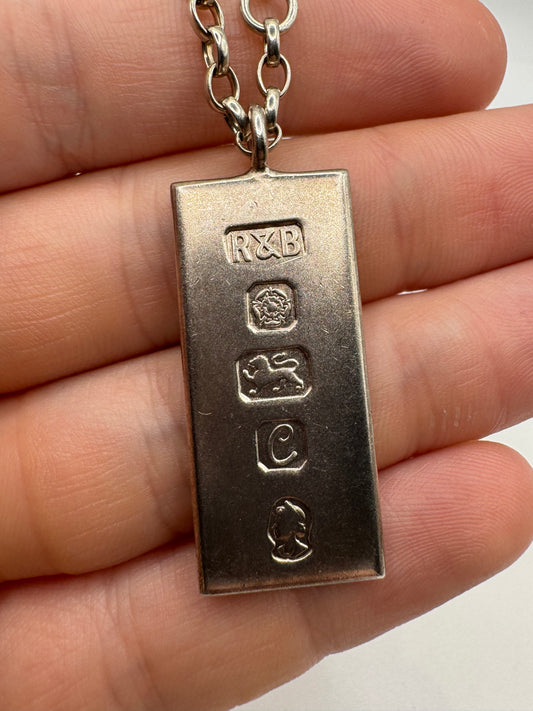 Silver ingot chain