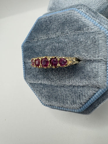 9ct gold ruby ring