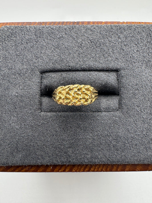 9ct gold keepers ring
