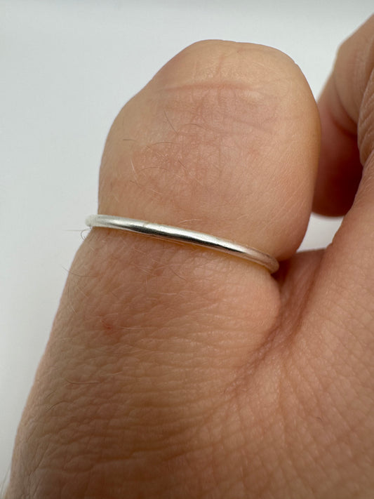 Silver stacking band