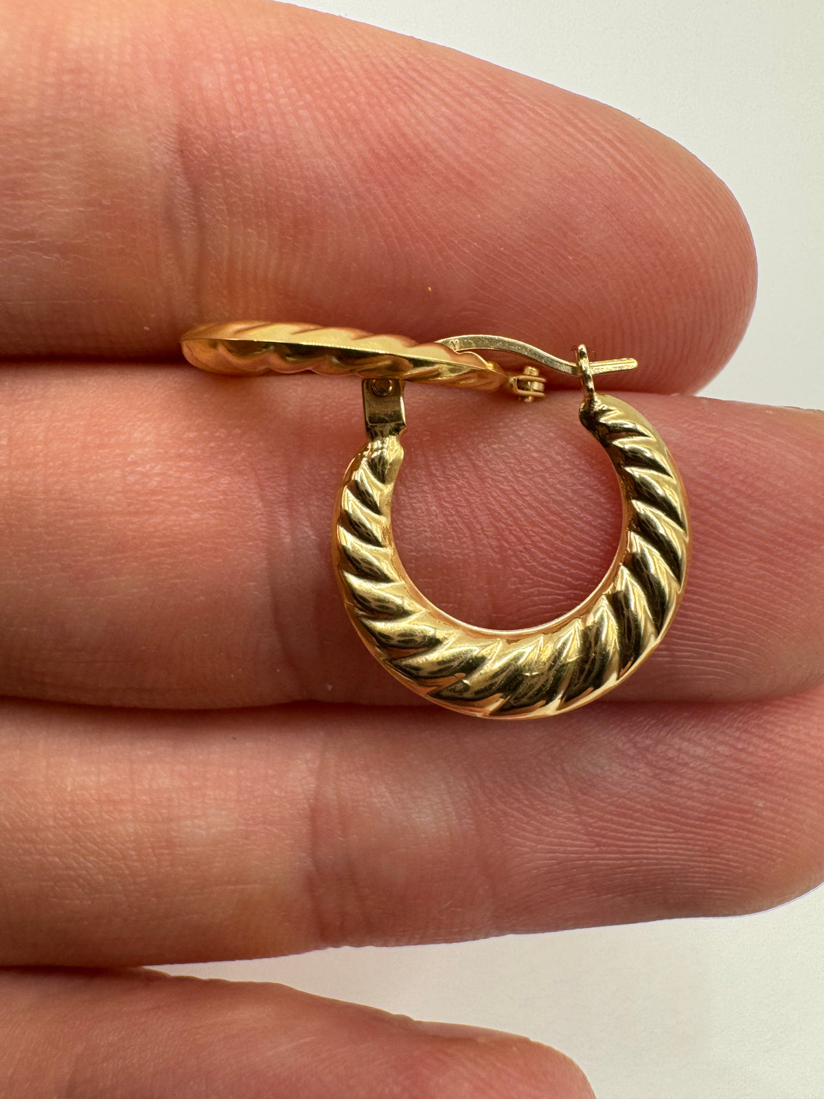 9ct gold Creole earrings