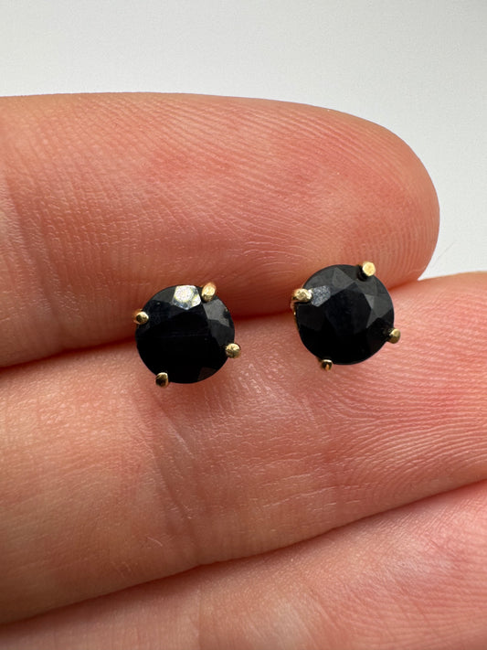 9ct gold sapphire earrings