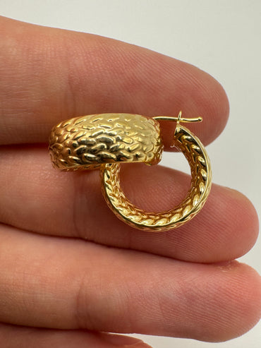 9ct gold Creole earrings