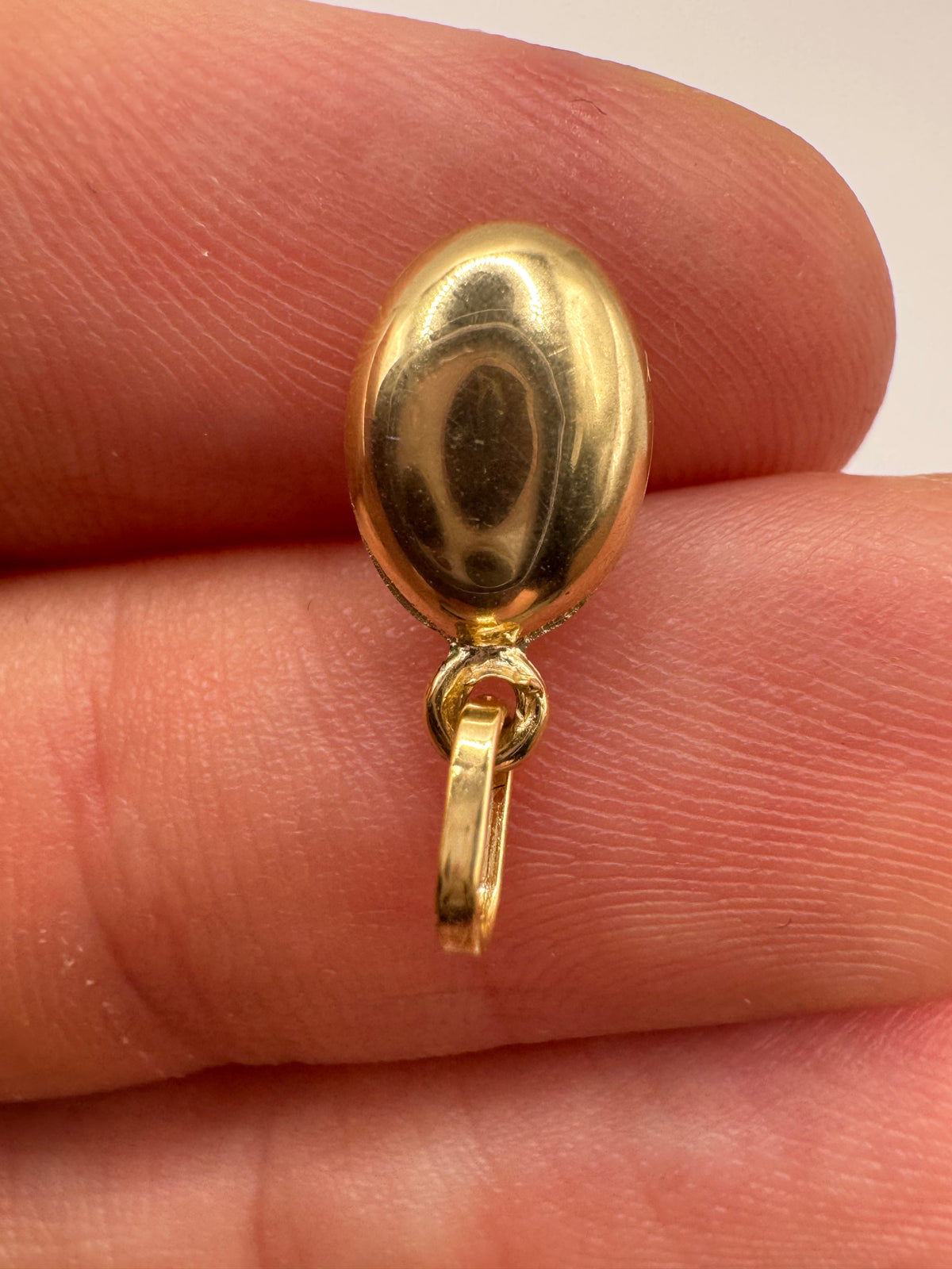 9ct gold coffee bean charm