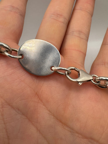 “Please return to Tiffany and co” silver chain