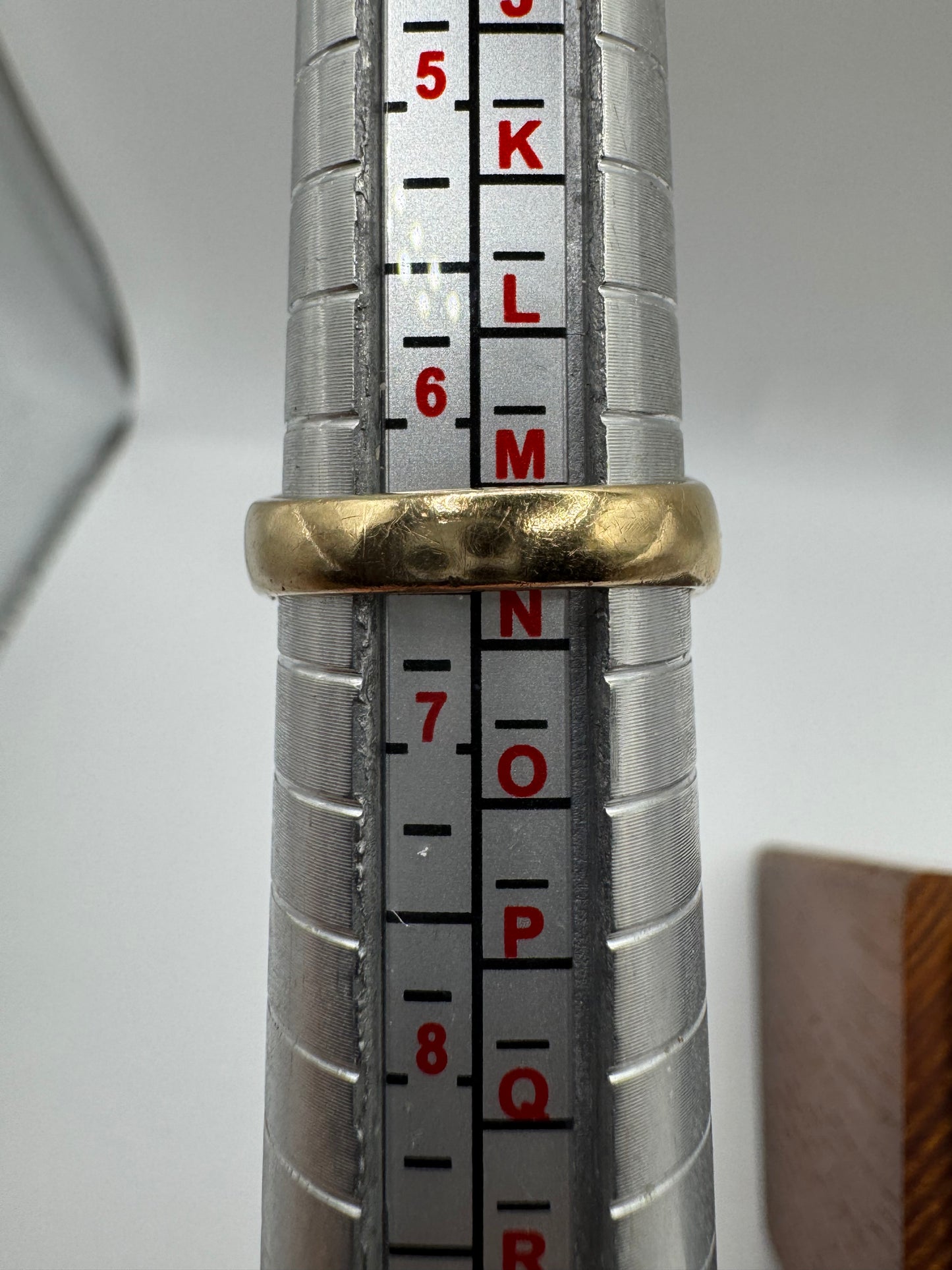 Antique 9ct gold 3 stone ruby and diamond engraved gypsy ring