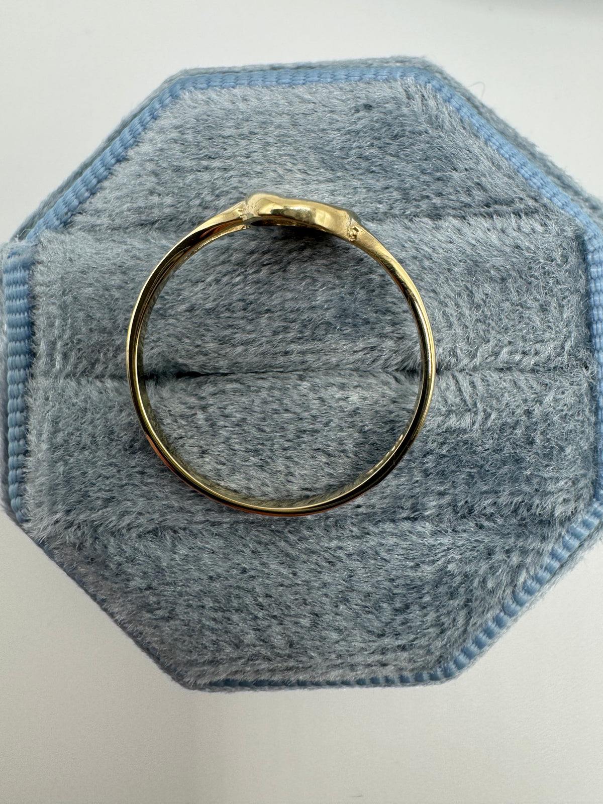 9ct gold coffee bean ring