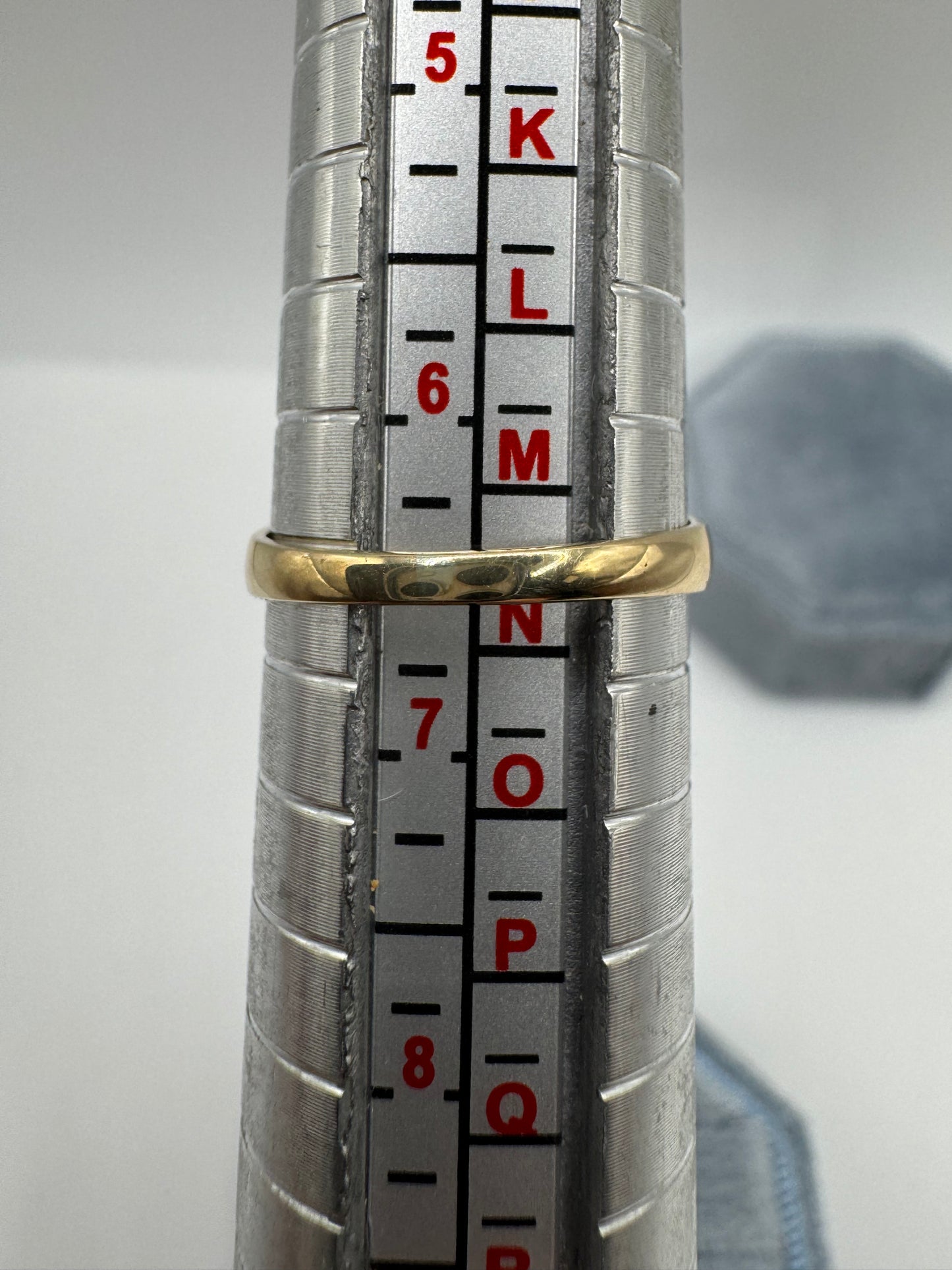 9ct gold coral gypsy ring