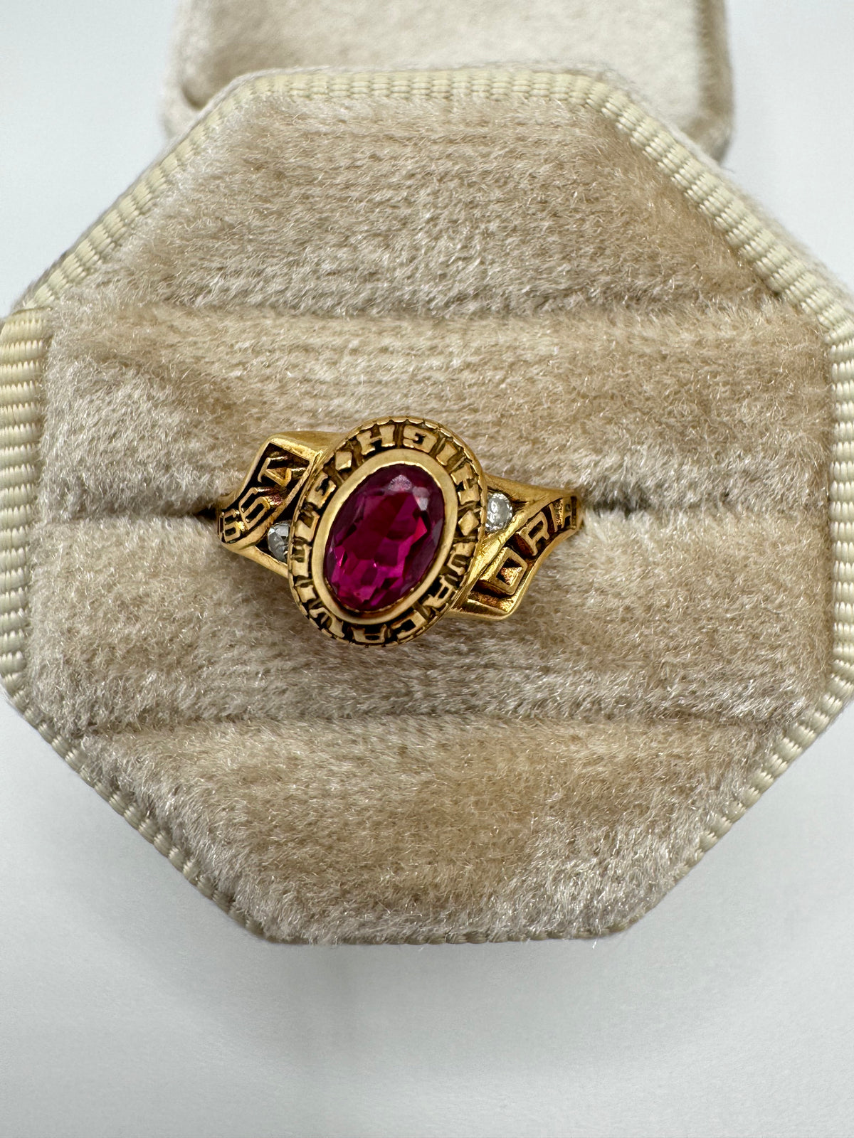 9ct gold tourmaline and diamond ring