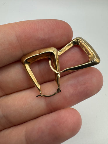 9ct gold creole earrings