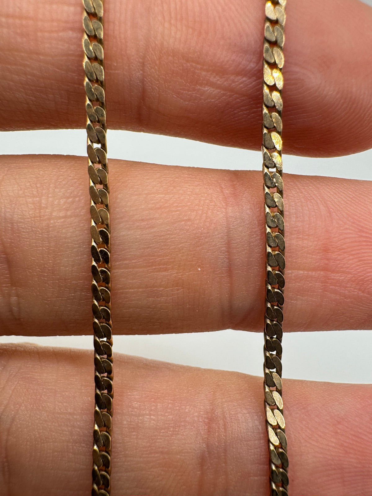 9ct gold chain 49 16.5”