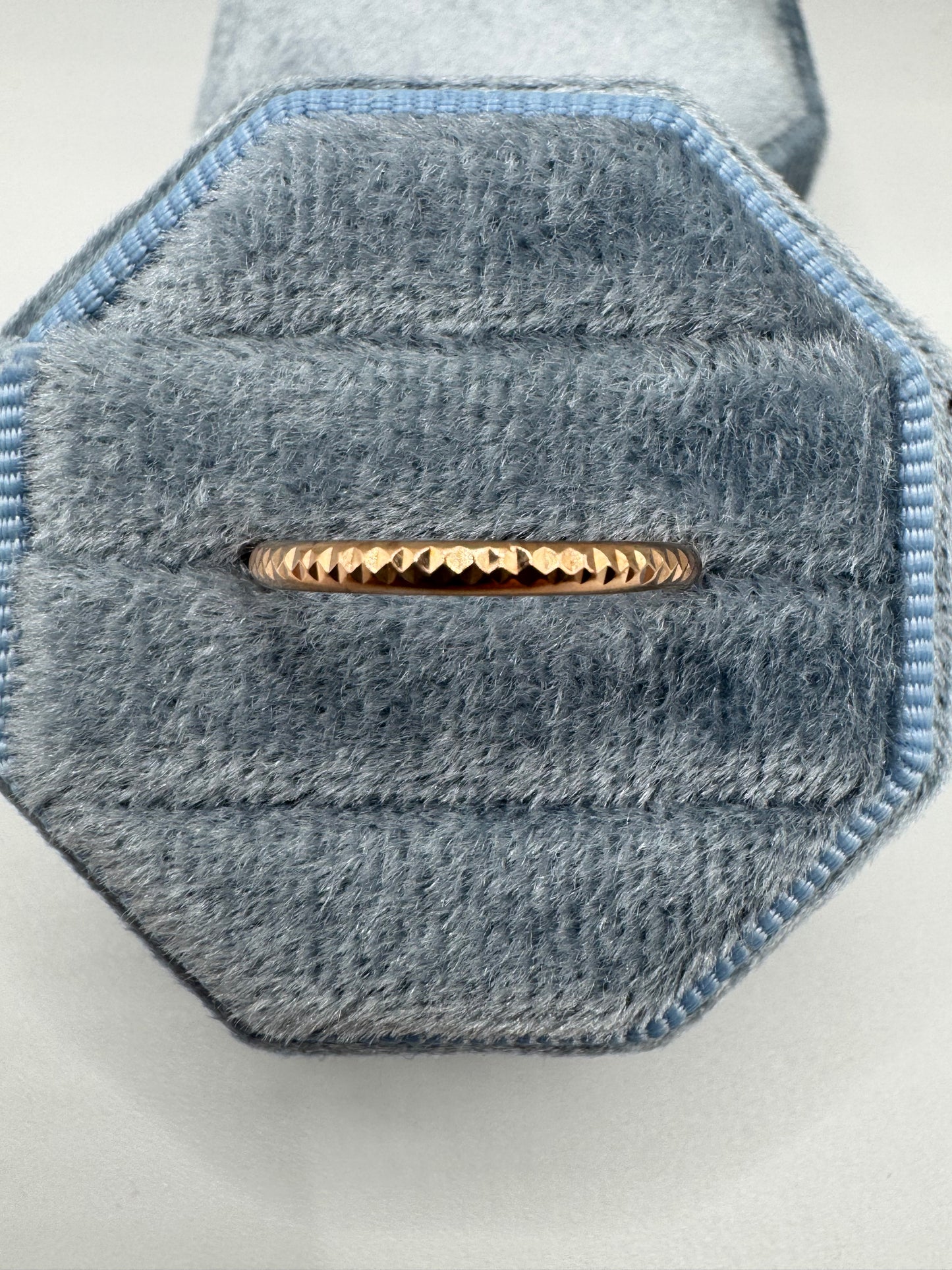 9ct rose gold band