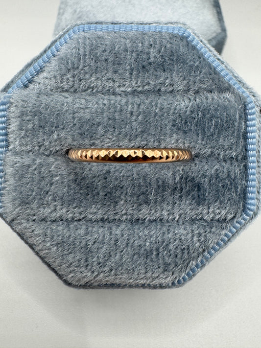 9ct rose gold band