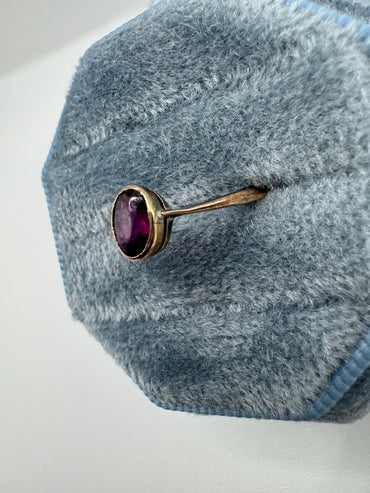 9ct rose gold tourmaline ring