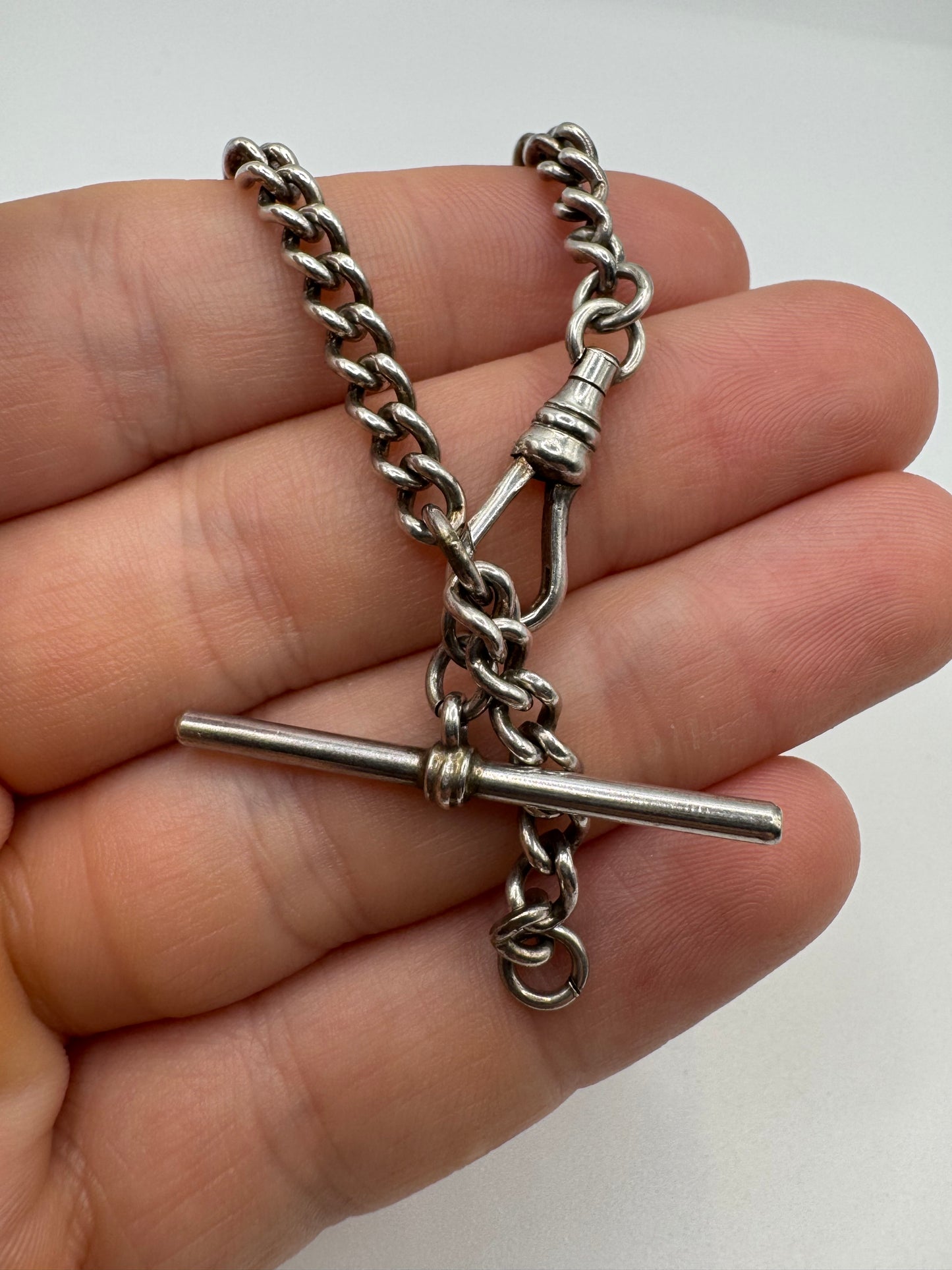 Antique silver Albert chain