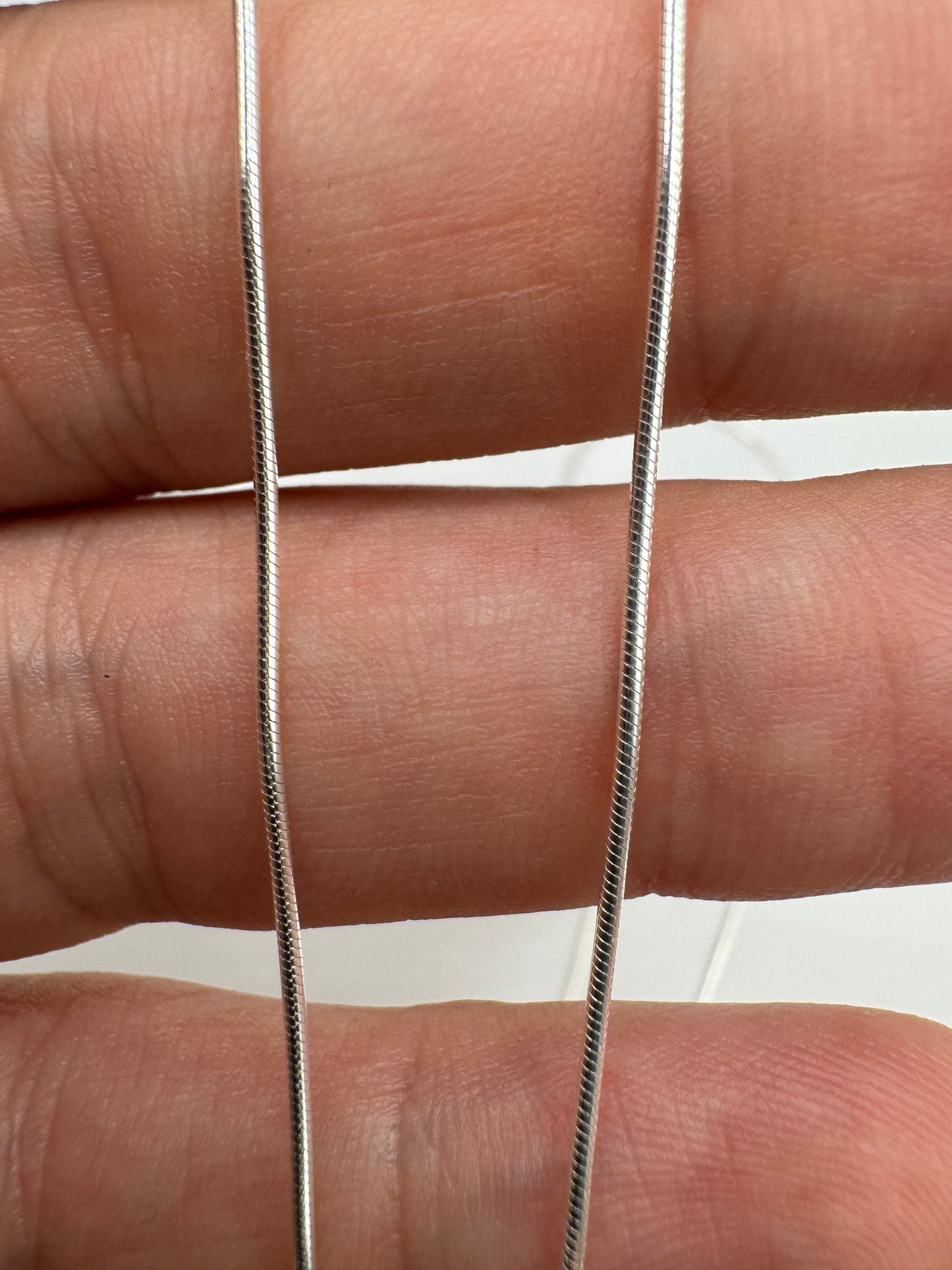 Silver snake chain 13 22”