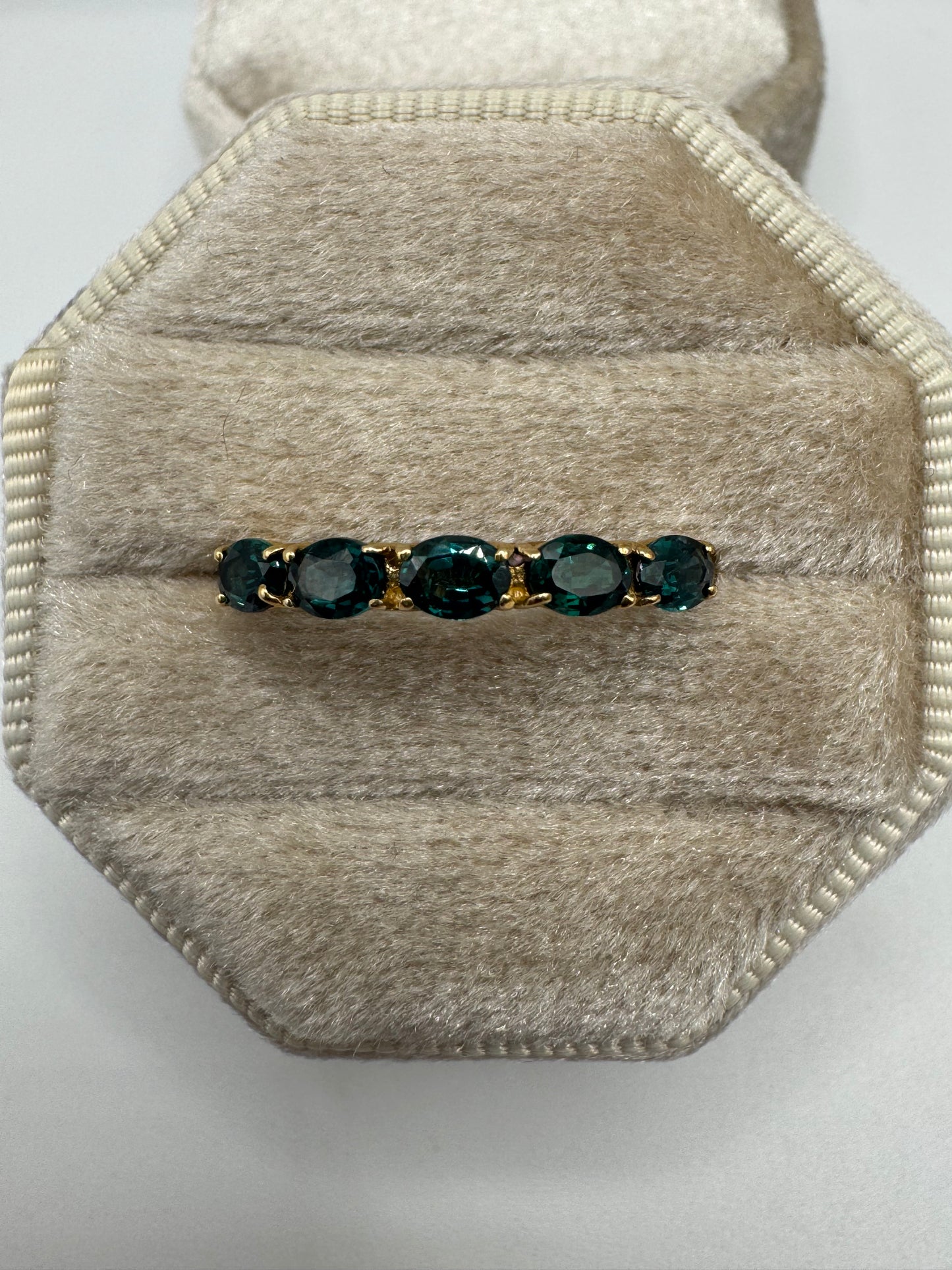 9ct gold tourmaline ring
