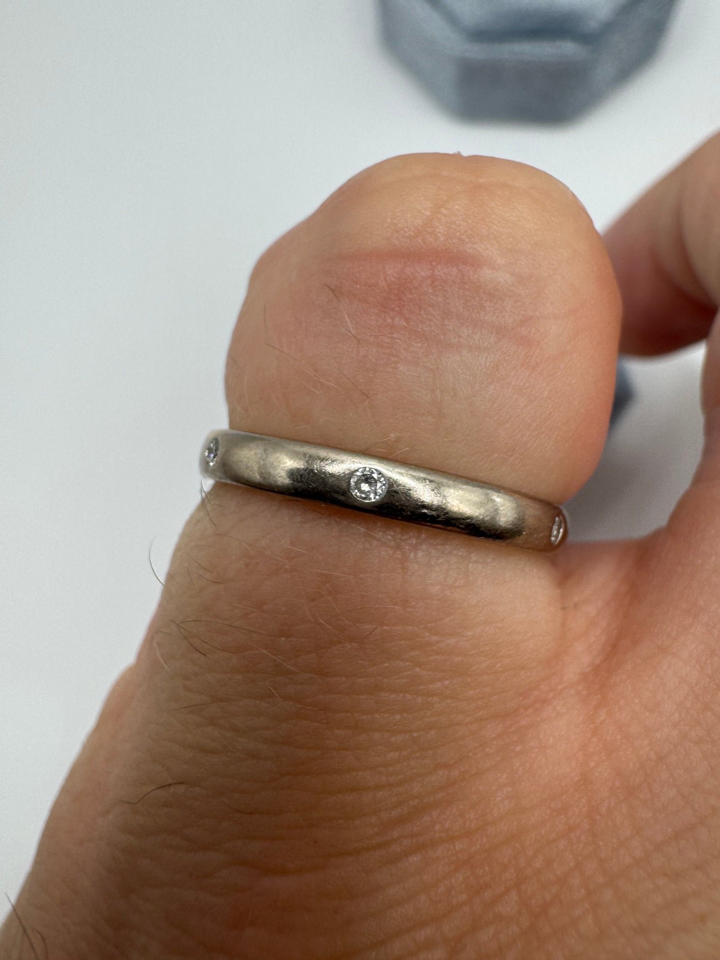 18ct white gold diamond full eternity ring