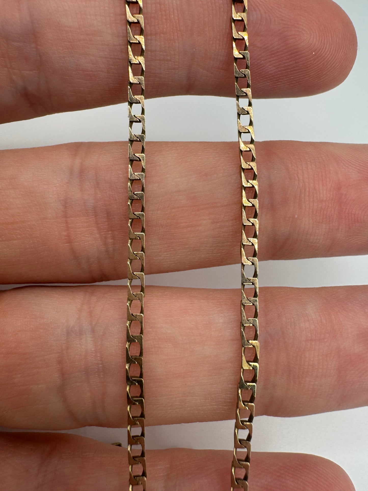9ct gold curb chain 20