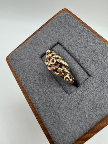 9ct gold keepers ring