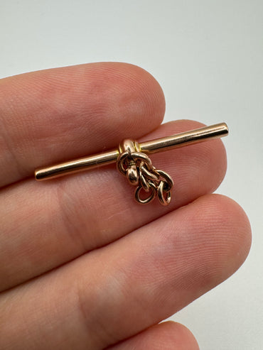 9ct rose gold t-bar