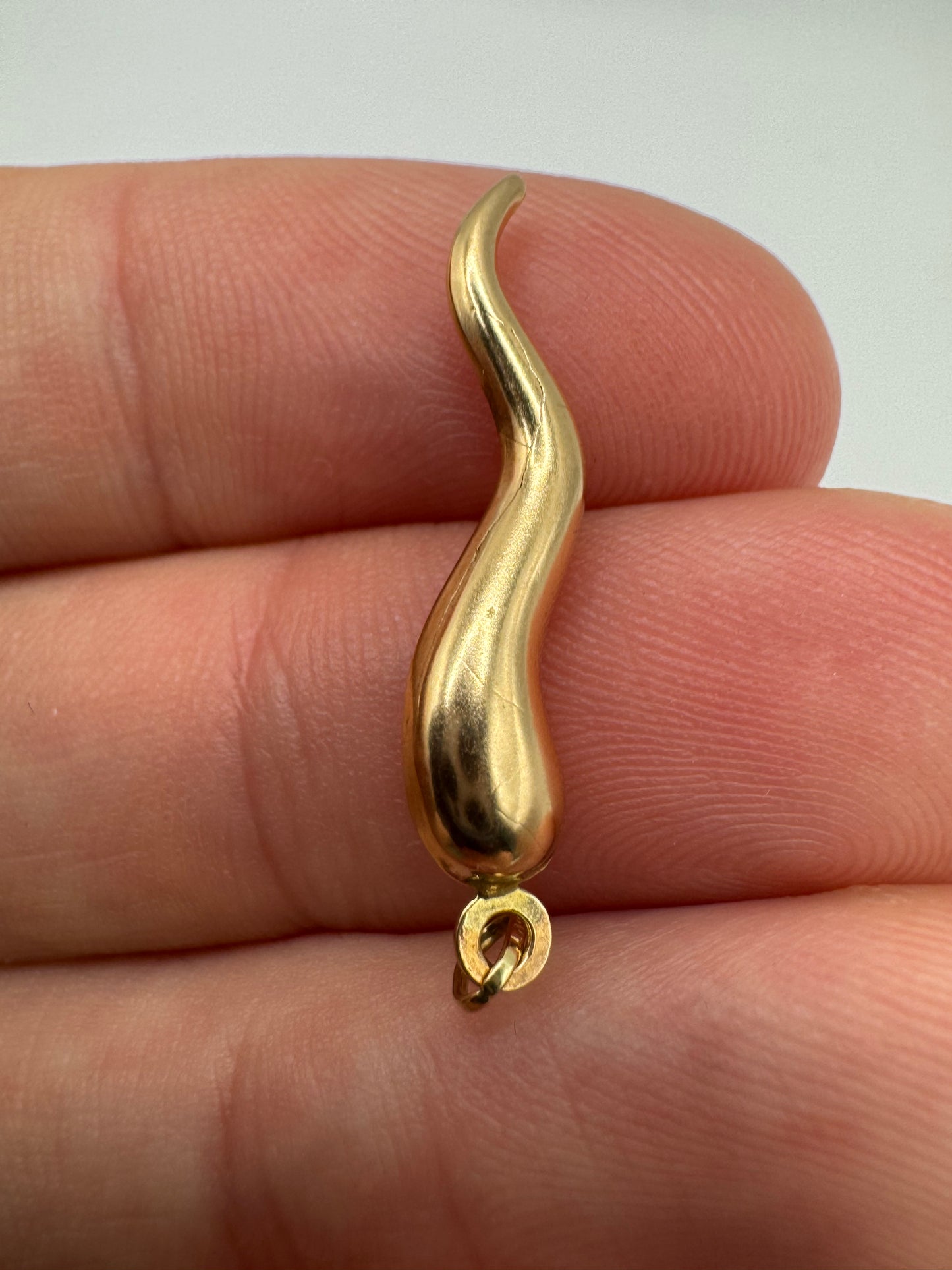 9ct gold horn of plenty charm