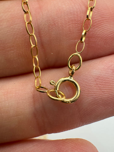 9ct gold belcher chain 36 20”