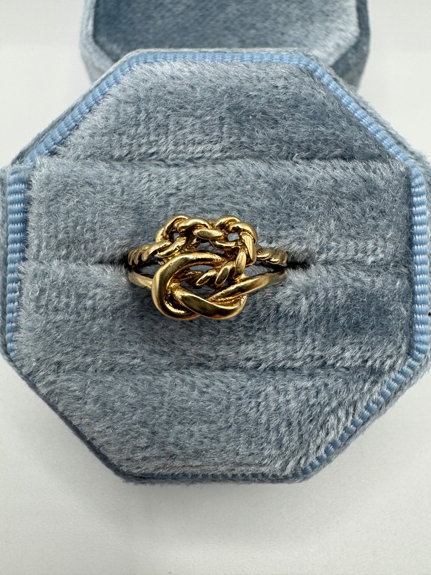 9ct gold knot ring
