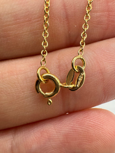 9ct gold trace chain 39 20”