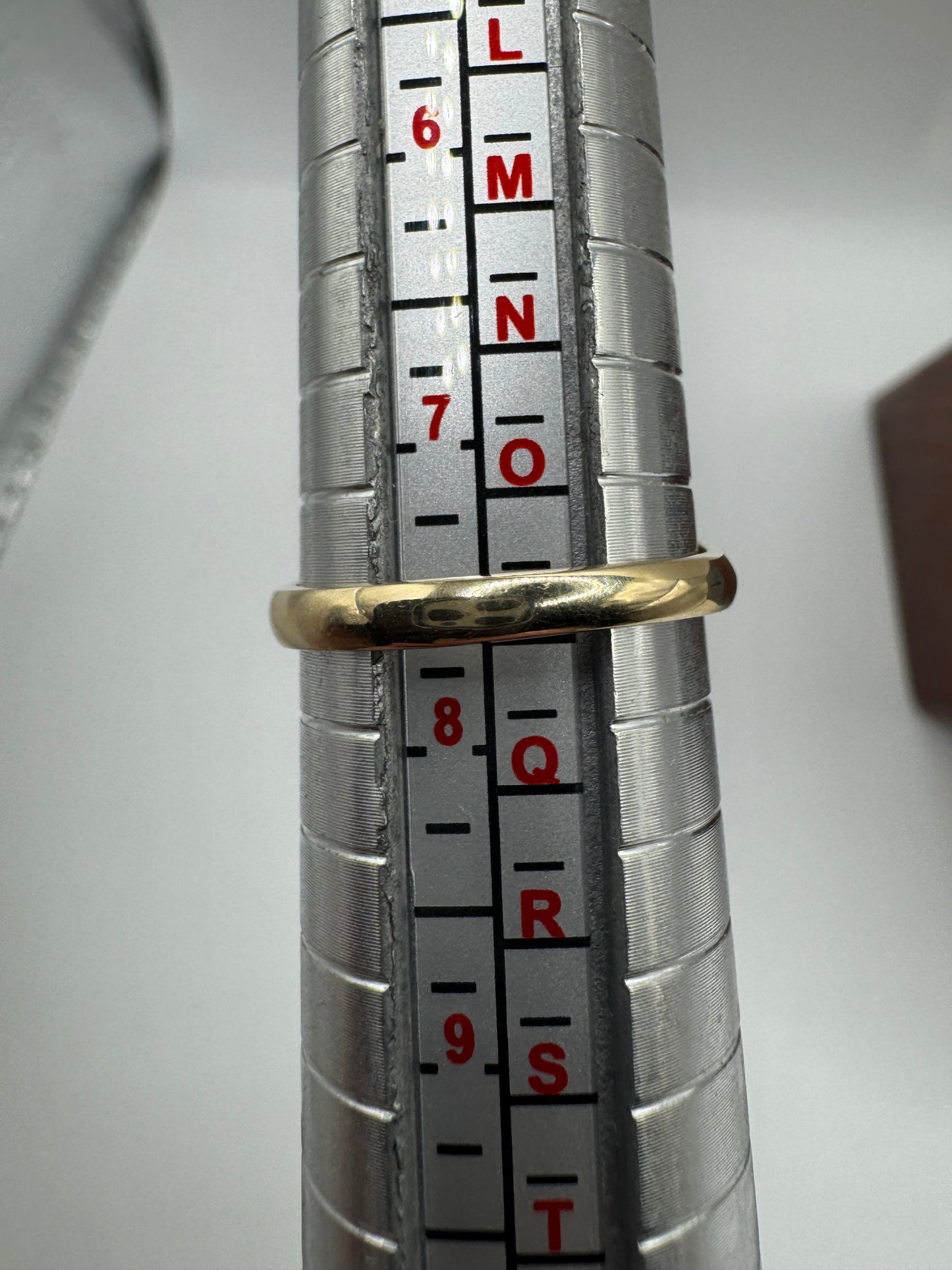 9ct gold blue topaz gypsy ring