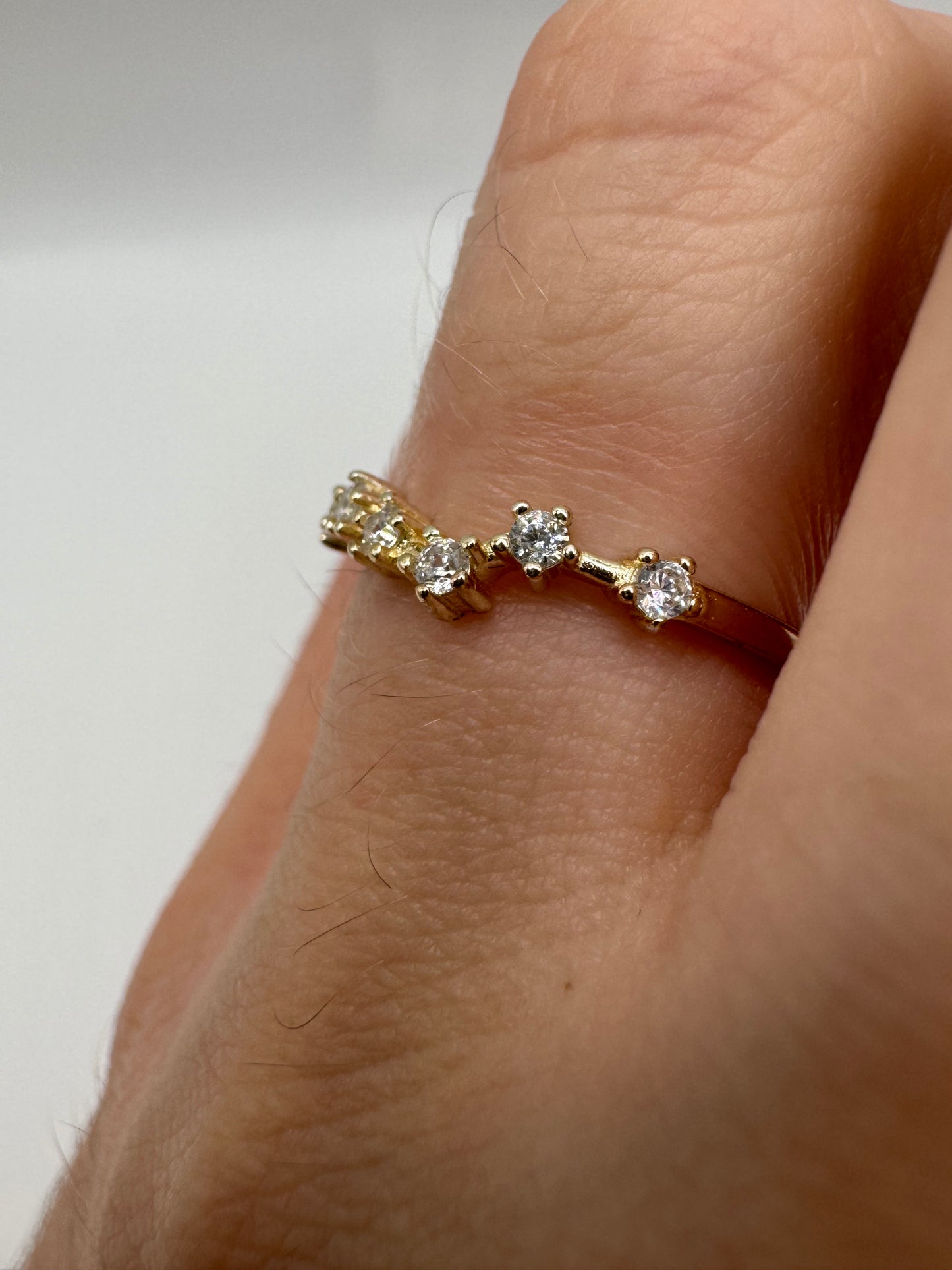 Silver cz ring