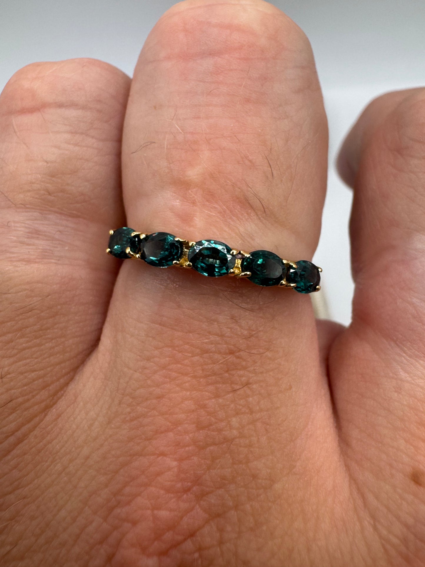 9ct gold tourmaline ring