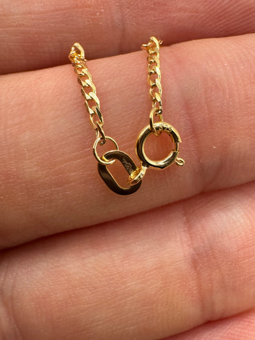 9ct gold curb chain 33 20”