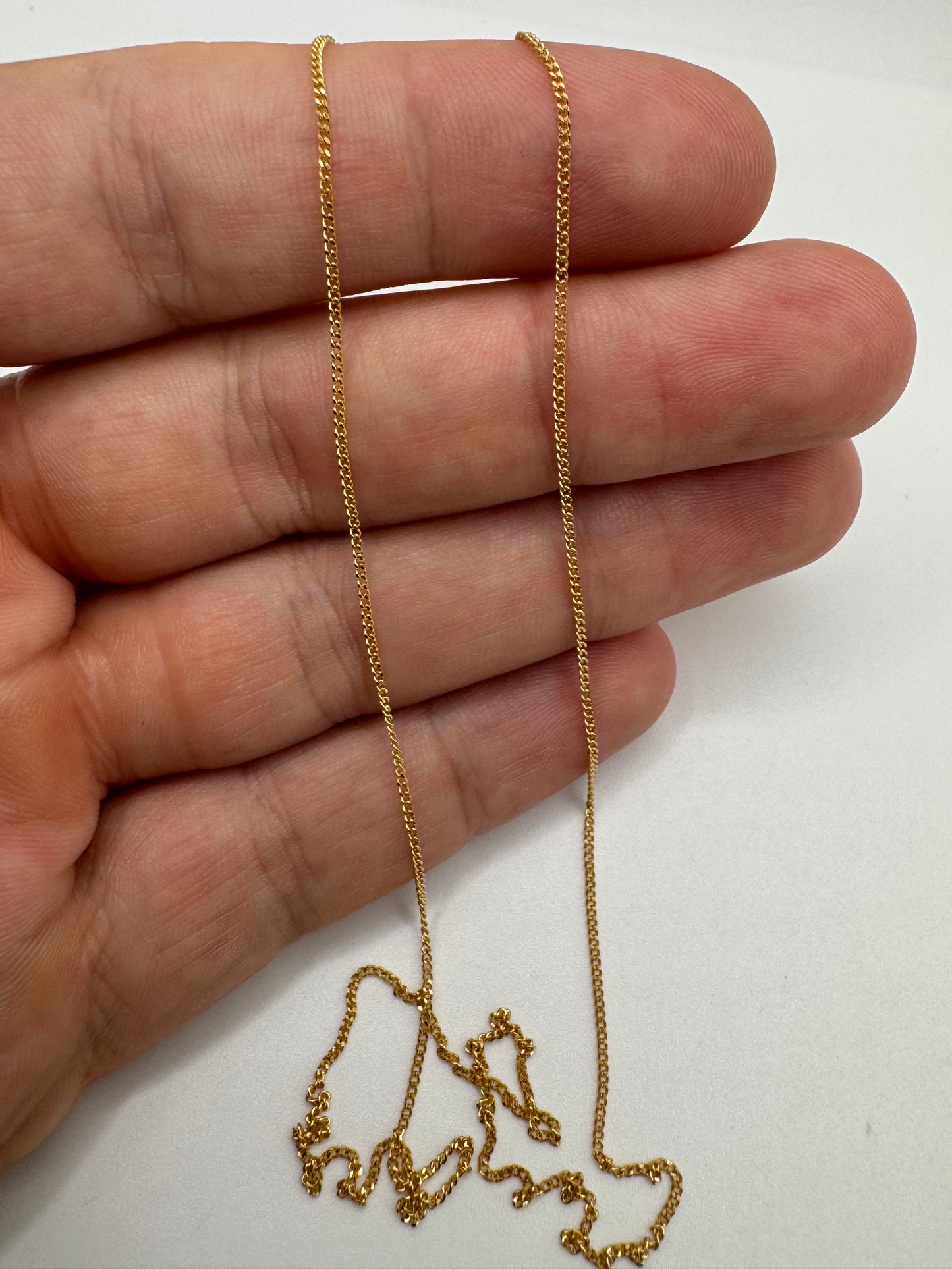 9ct gold chain 77 17”