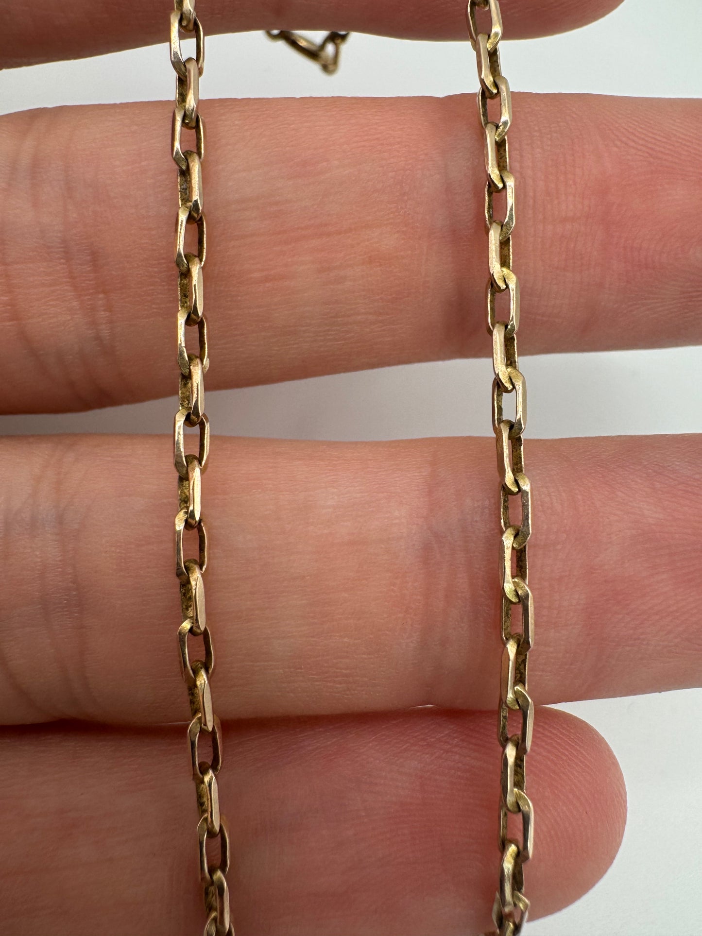 9ct gold box chain 21