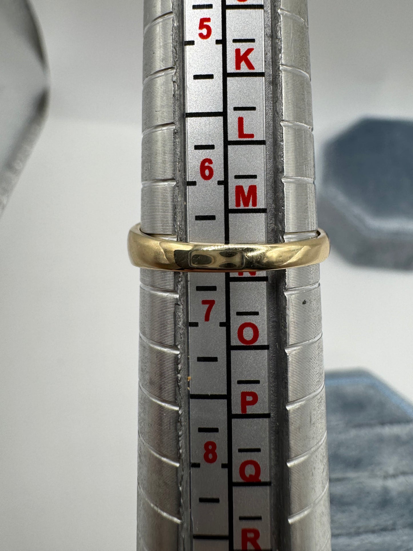 9ct gold citrine gypsy ring
