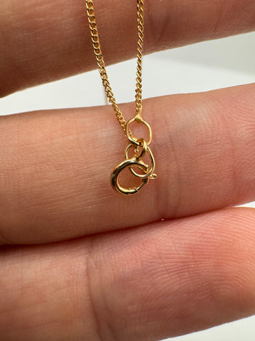 9ct gold curb chain 29 18”